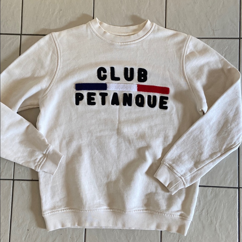 Madewell X Club Pétanque Colab Sweatshirt with embroidered logo